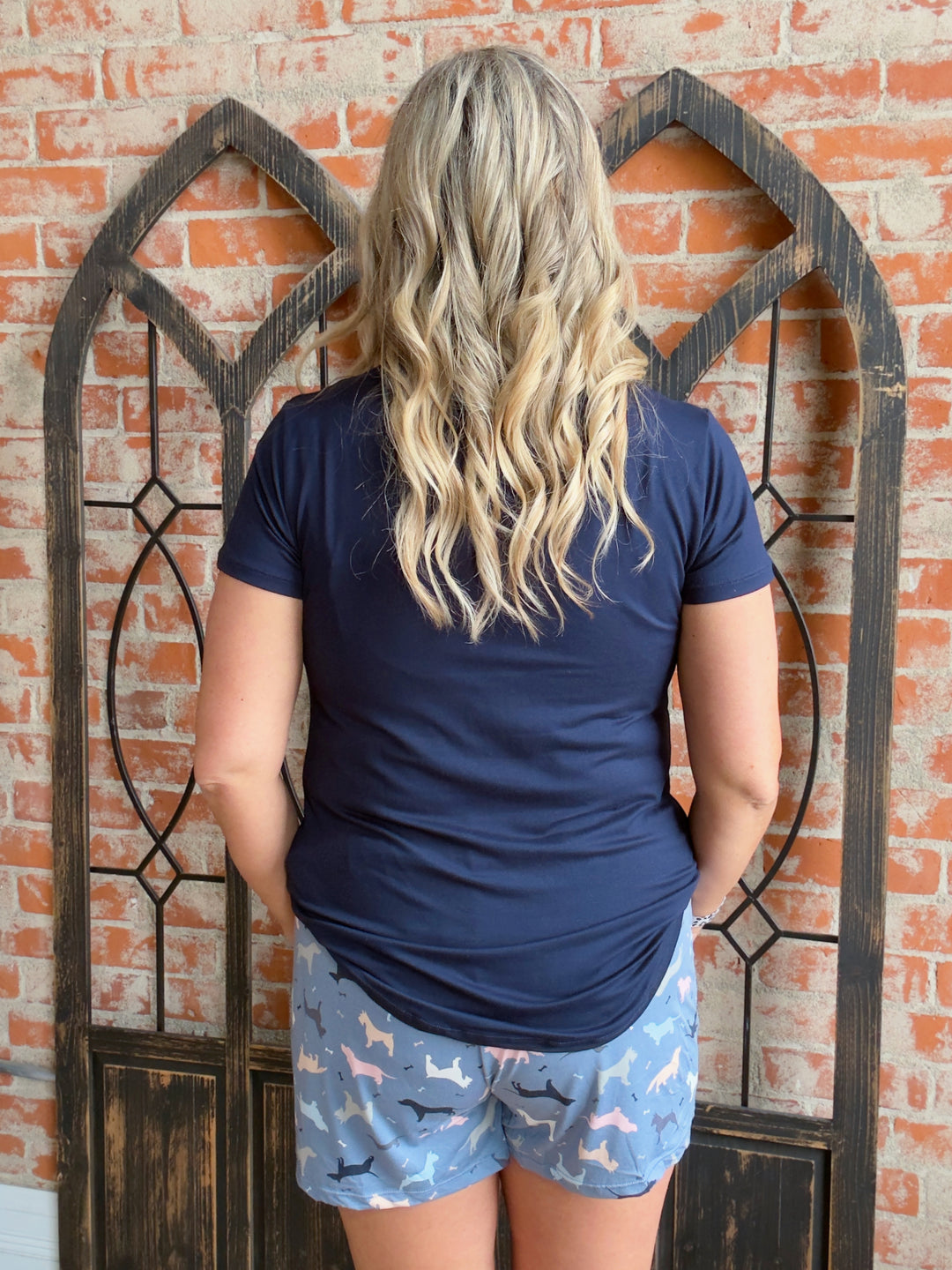 Sweet Dreams Lounge Tee-Navy