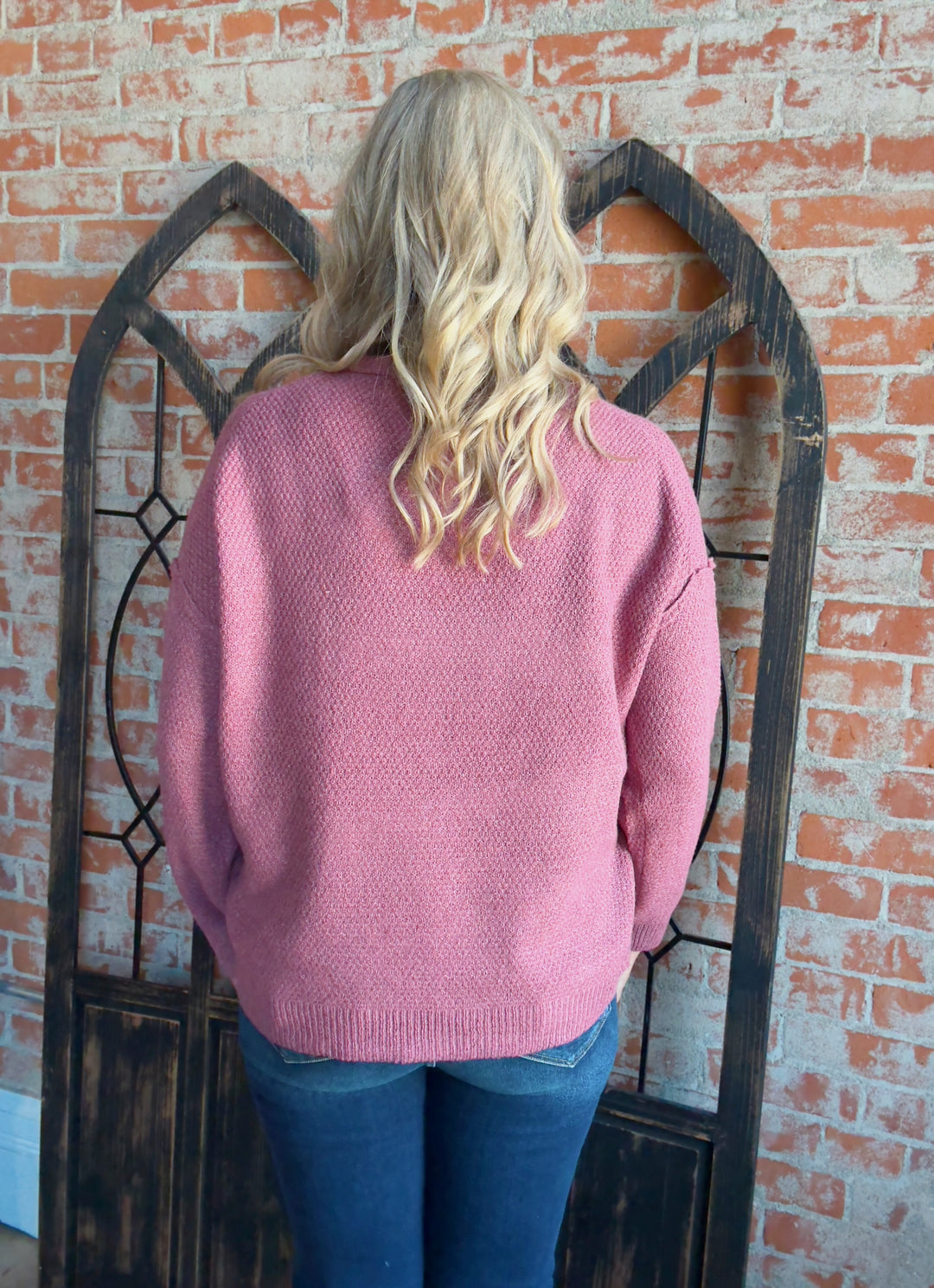 Frosted Berry Pocket Sweater