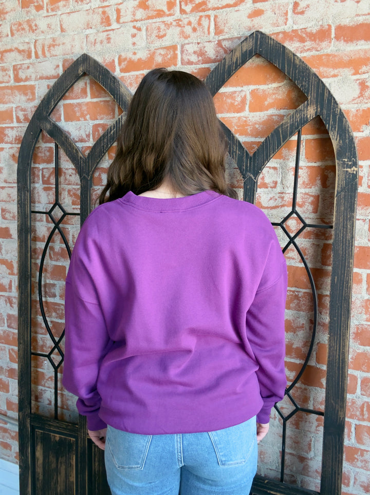 Cozy By The Campfire Crewneck-Red Tones