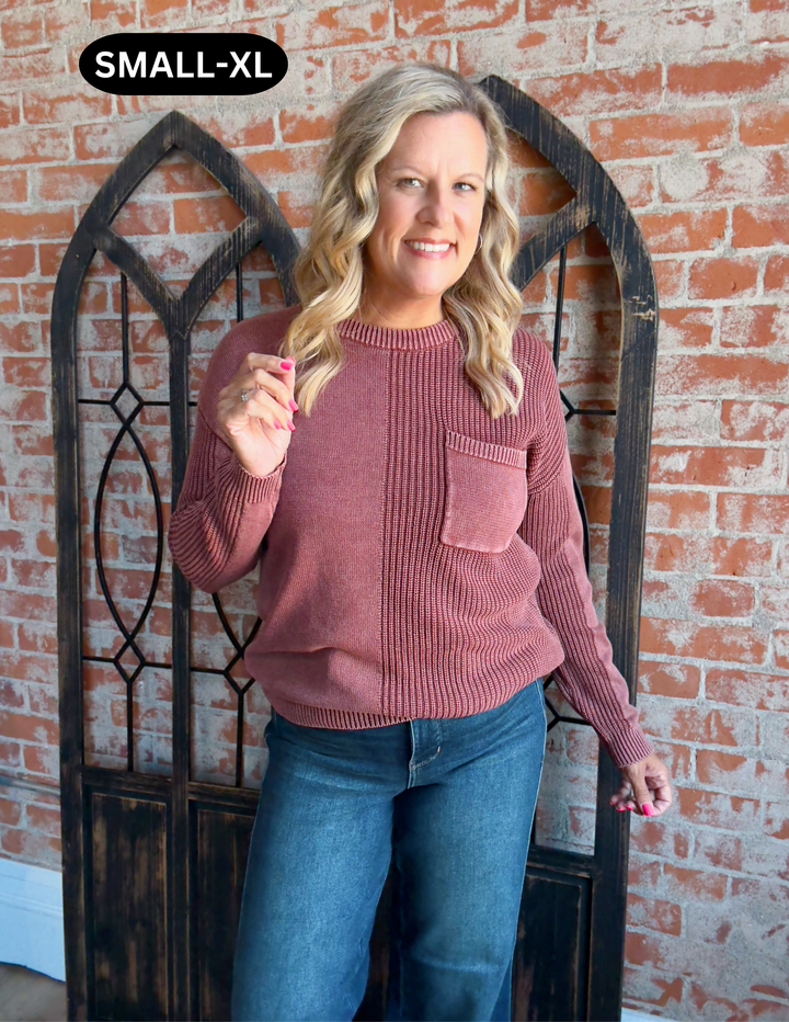 Autumn Crush Pocket Sweater
