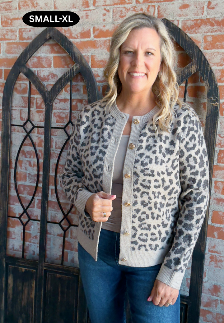 Fur Real Leopard Cardigan