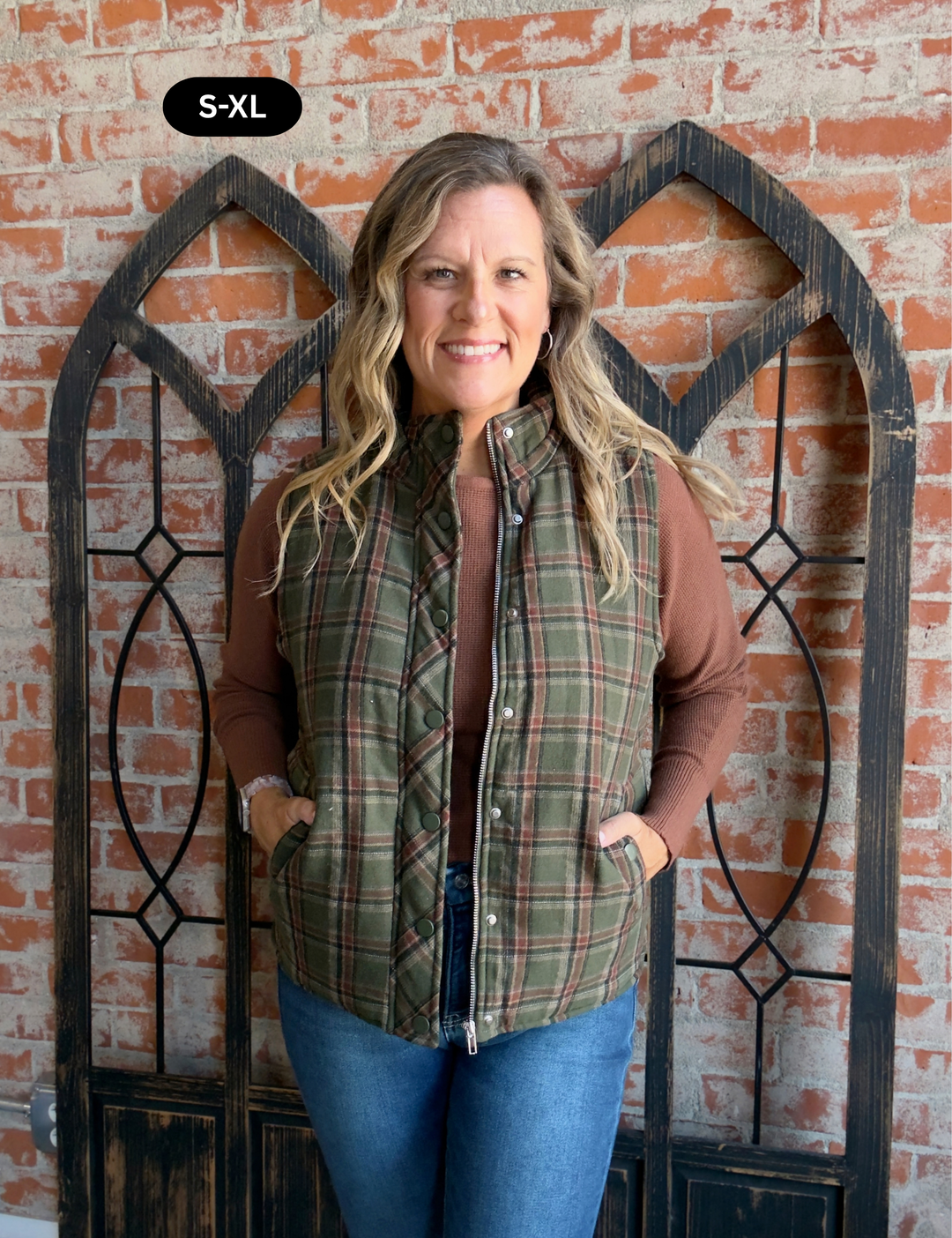 In The Woods Plaid Vest