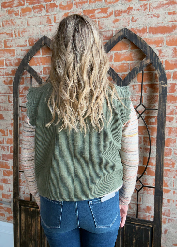 Go The Extra Mile Corduroy Vest