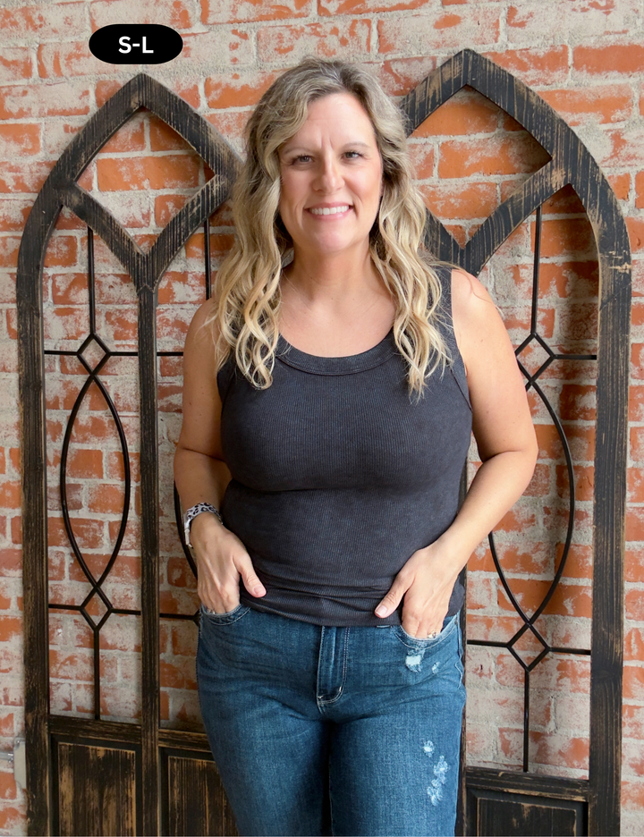 Softer Than Silk Tank-Black