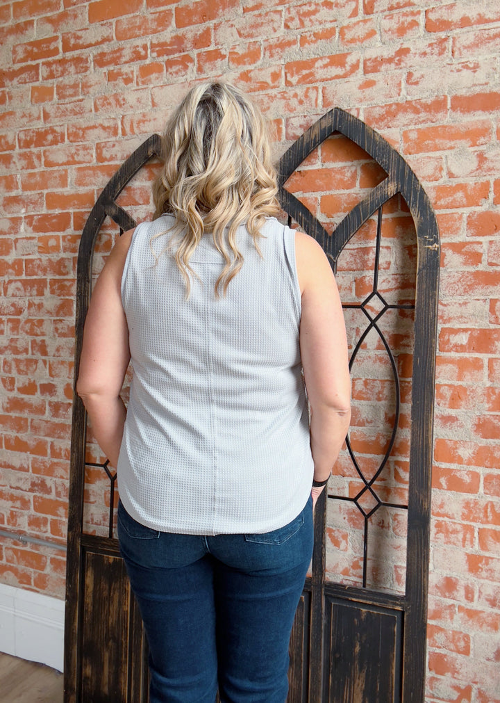 No Worries Waffle Knit Tank-3 Colors