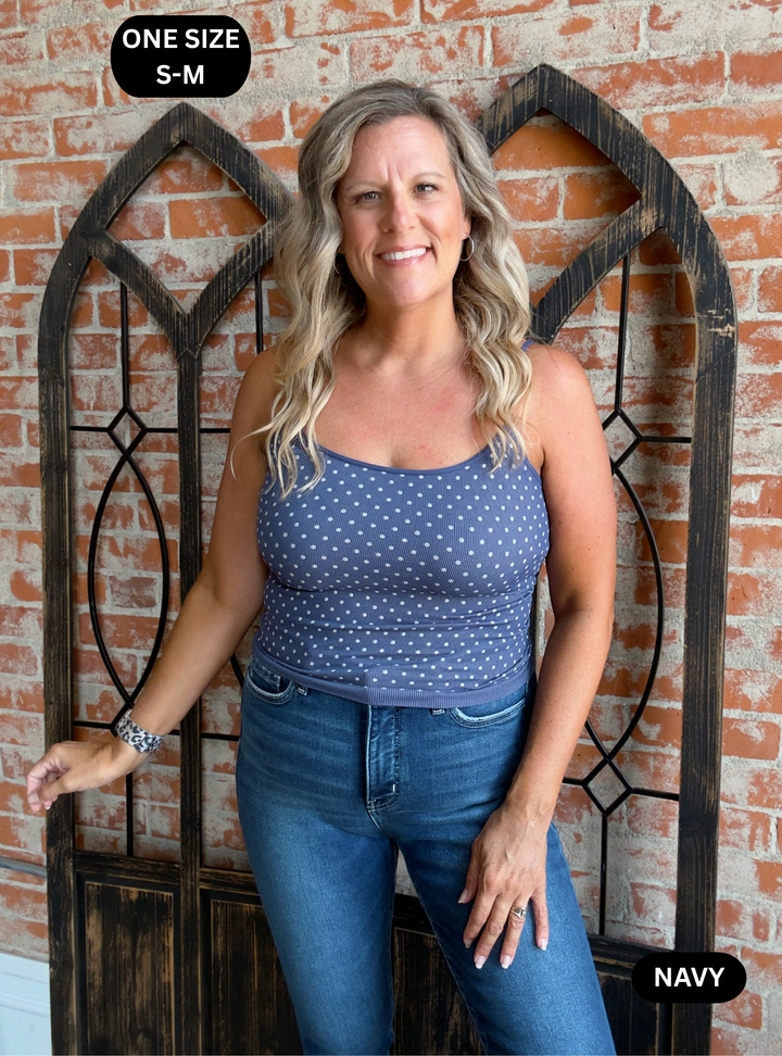 Bring It Polka Dot Cami-2 Colors