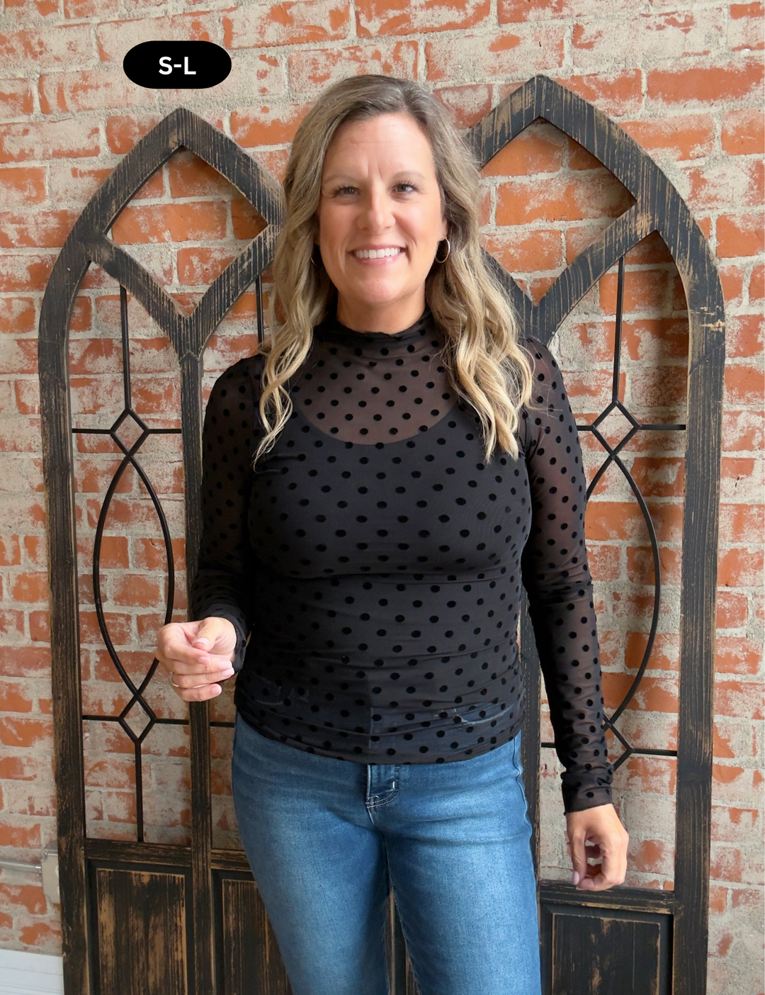My Ego Polka Dot Mesh Sleeve