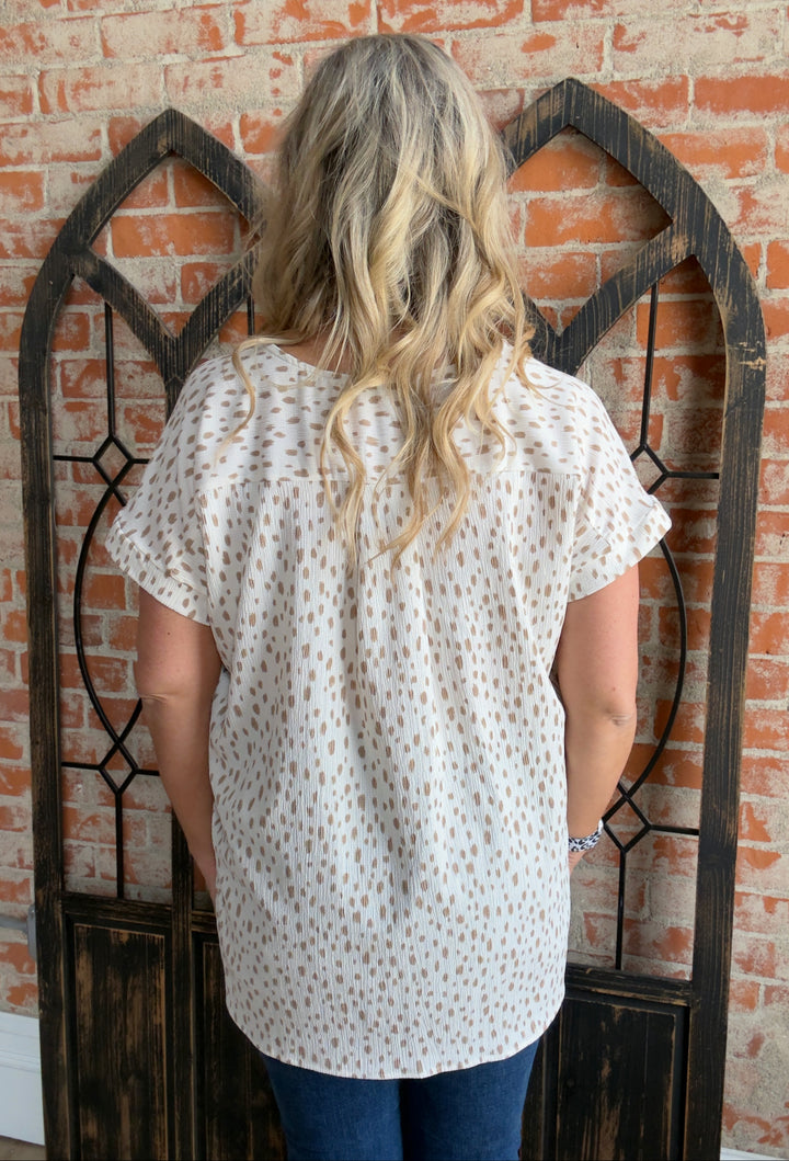 Get To Work Cheetah Blouse