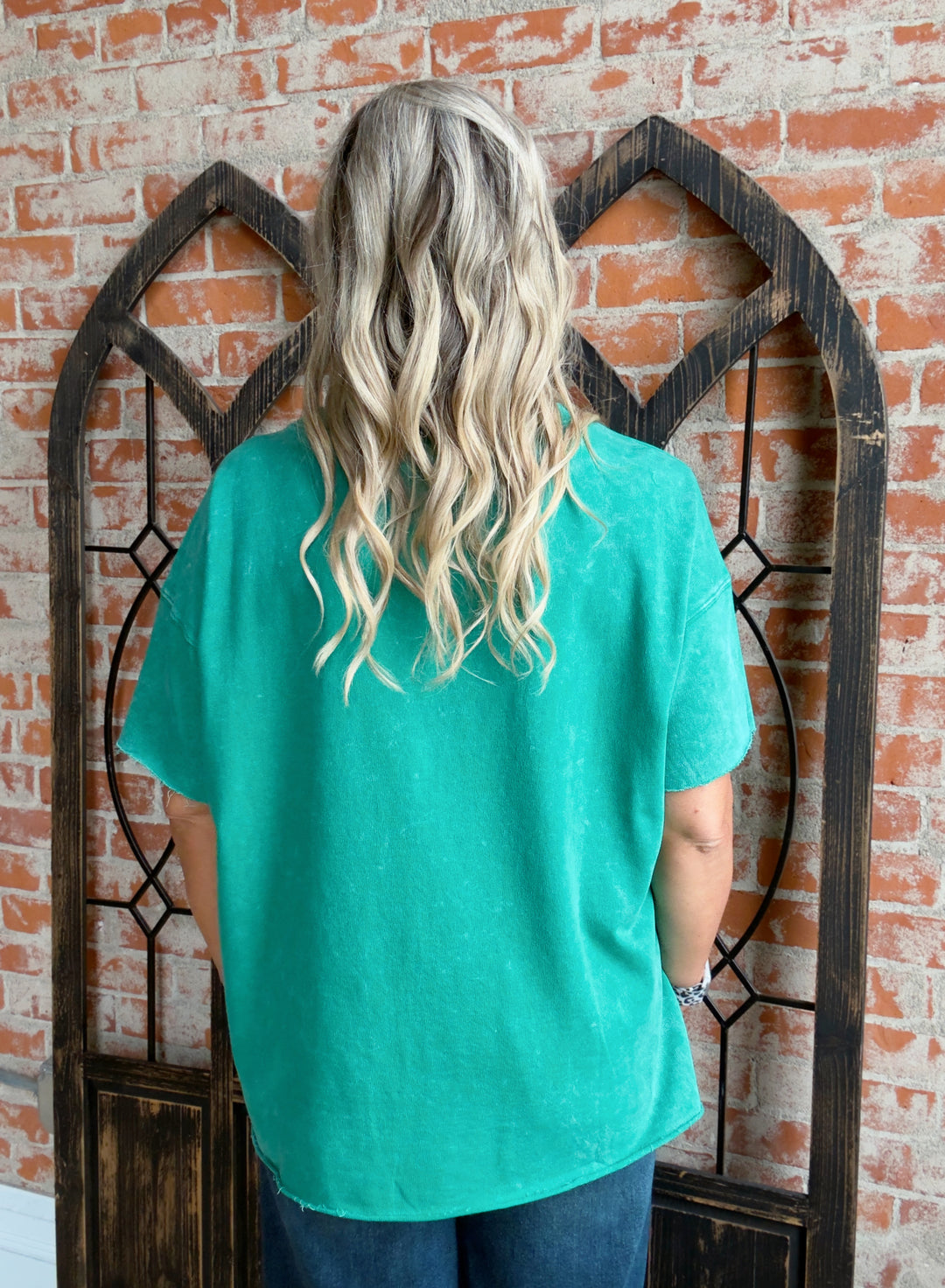 I'm Here For It French Terry Tee-Multiple Colors