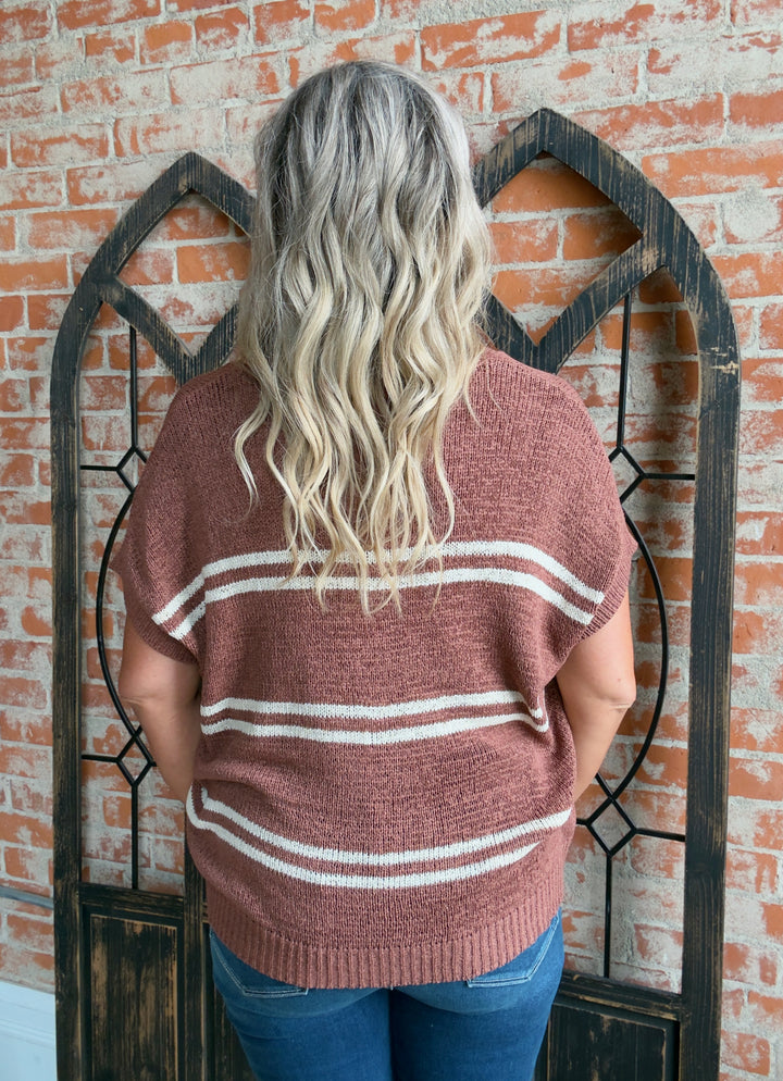 You Bet Oversized Stripe Sweater