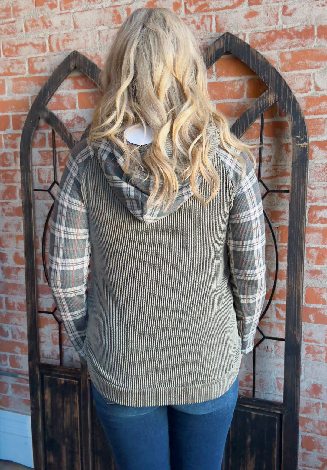 Tell Me About It Plaid Hoodie