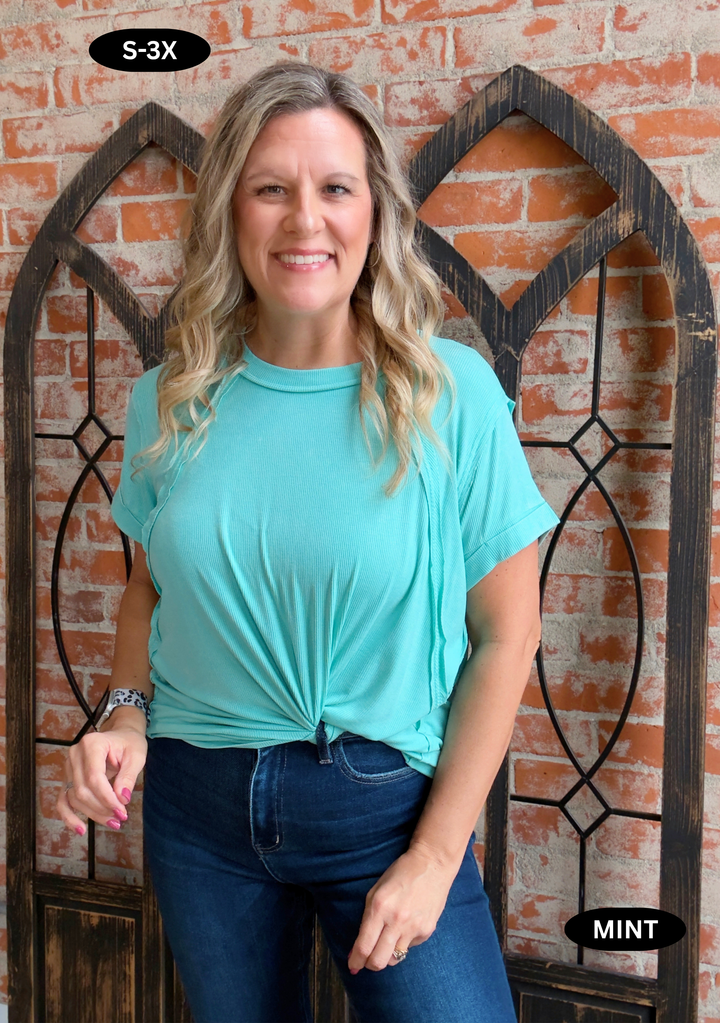 Softer Than Silk Tee- Blue Tones