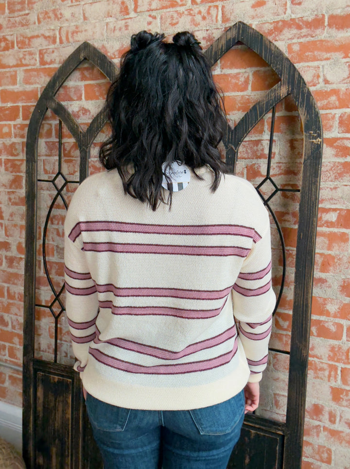 Sway My Way Striped Sweater-2 Colors