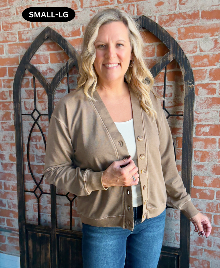 Cookie Cutter Button Cardigan