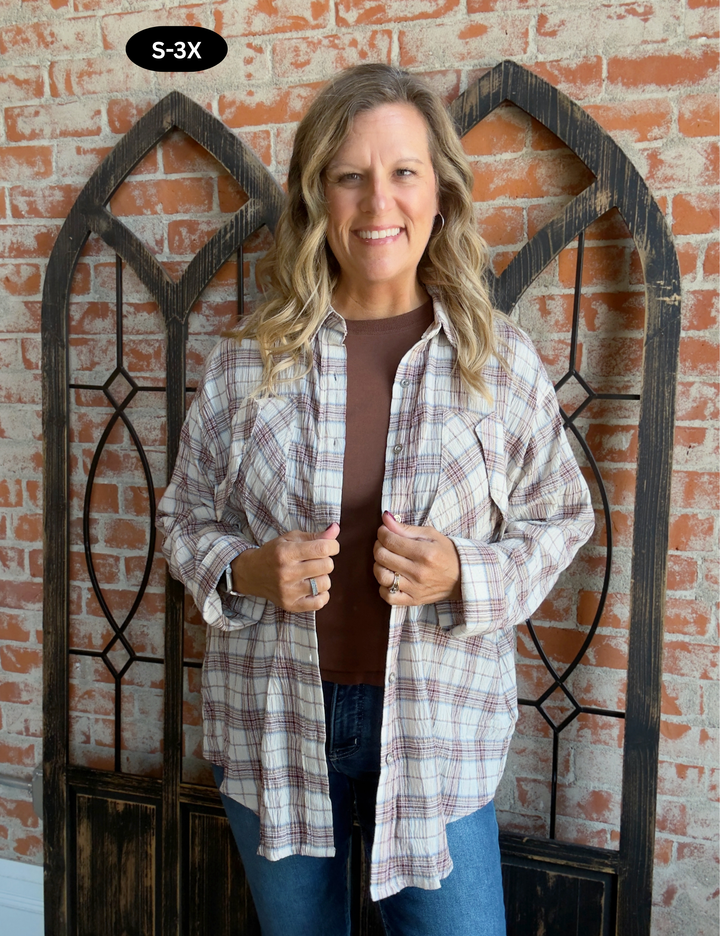 Little Fall Breeze Flannel-Cream