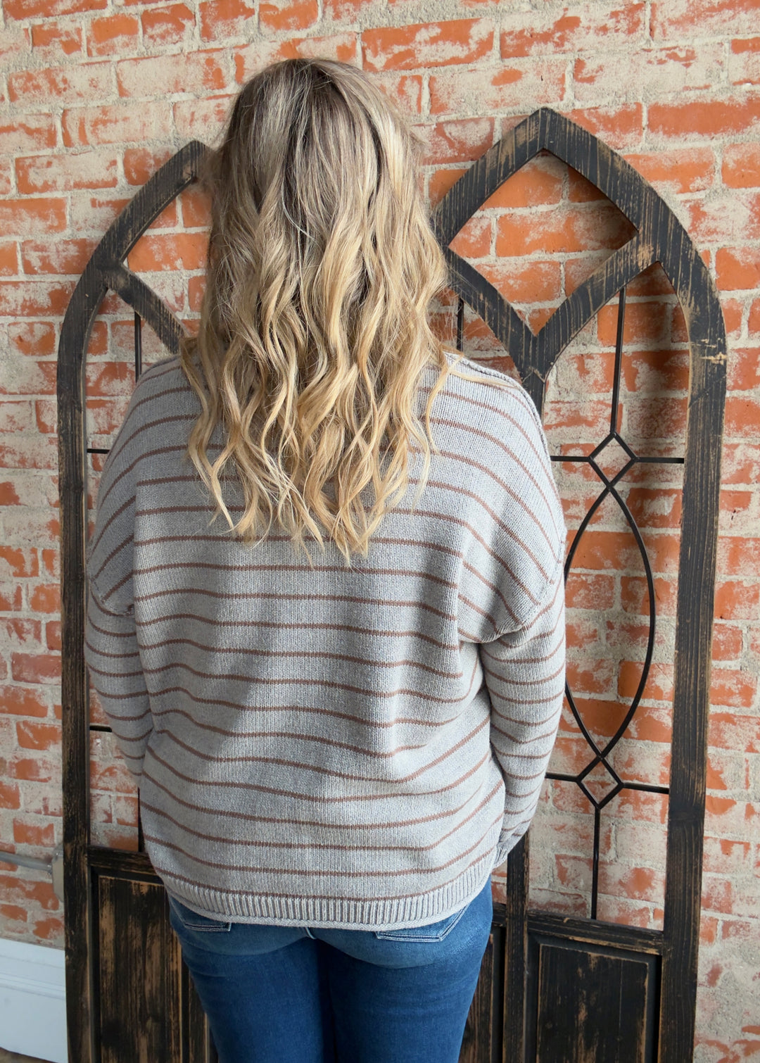 Feel The Warmth Striped Sweater