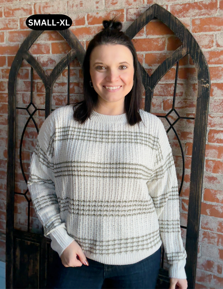 Keep Your Calm Striped Sweater
