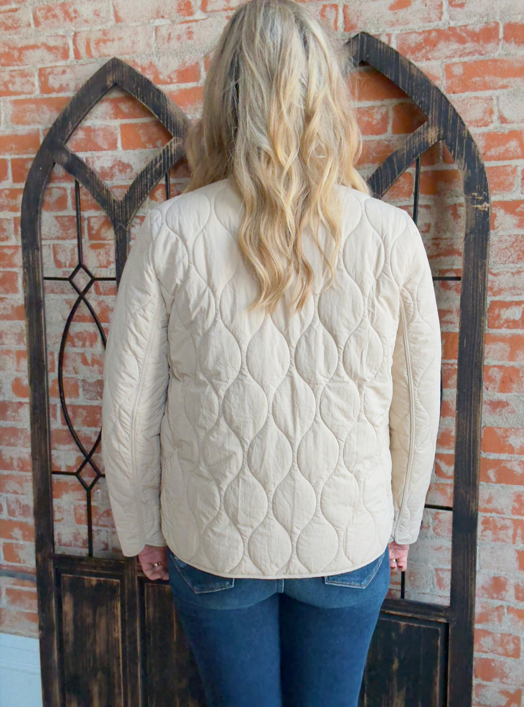 Make Me Stay Quilted Jacket