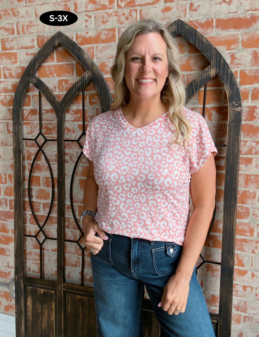Blushing Leopard Tee