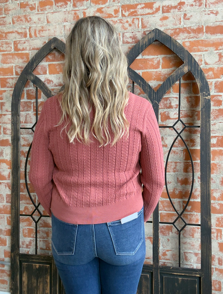 Whenever It Ends Pointelle Cardigan