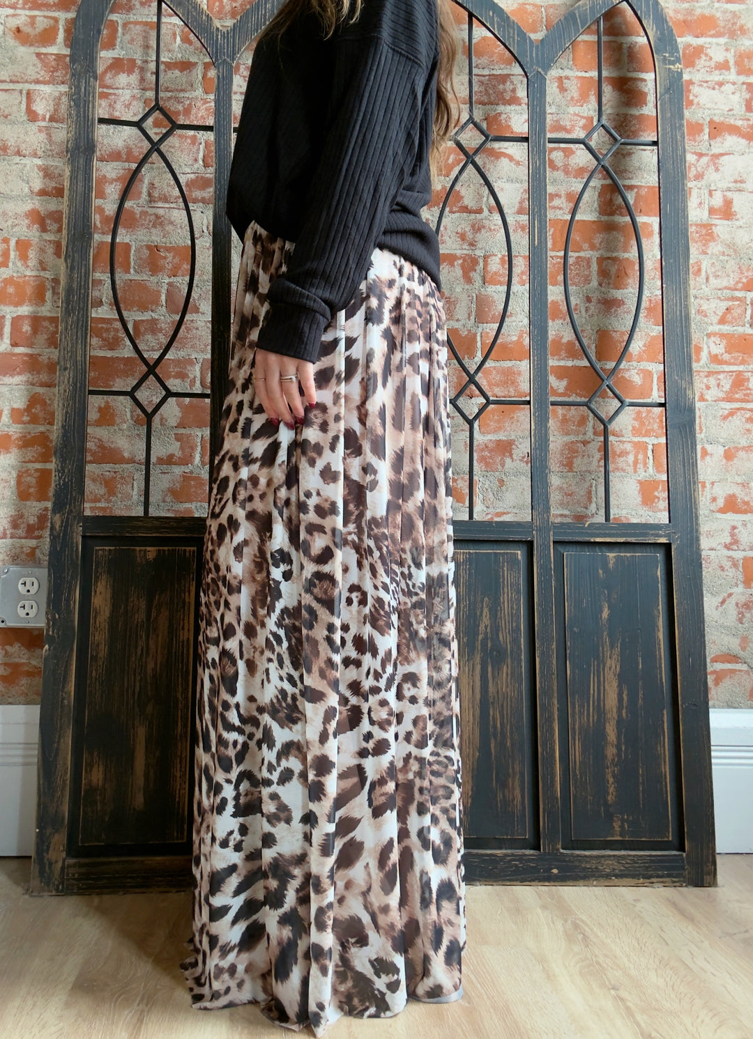 The One, The Only Leopard Maxi Skirt