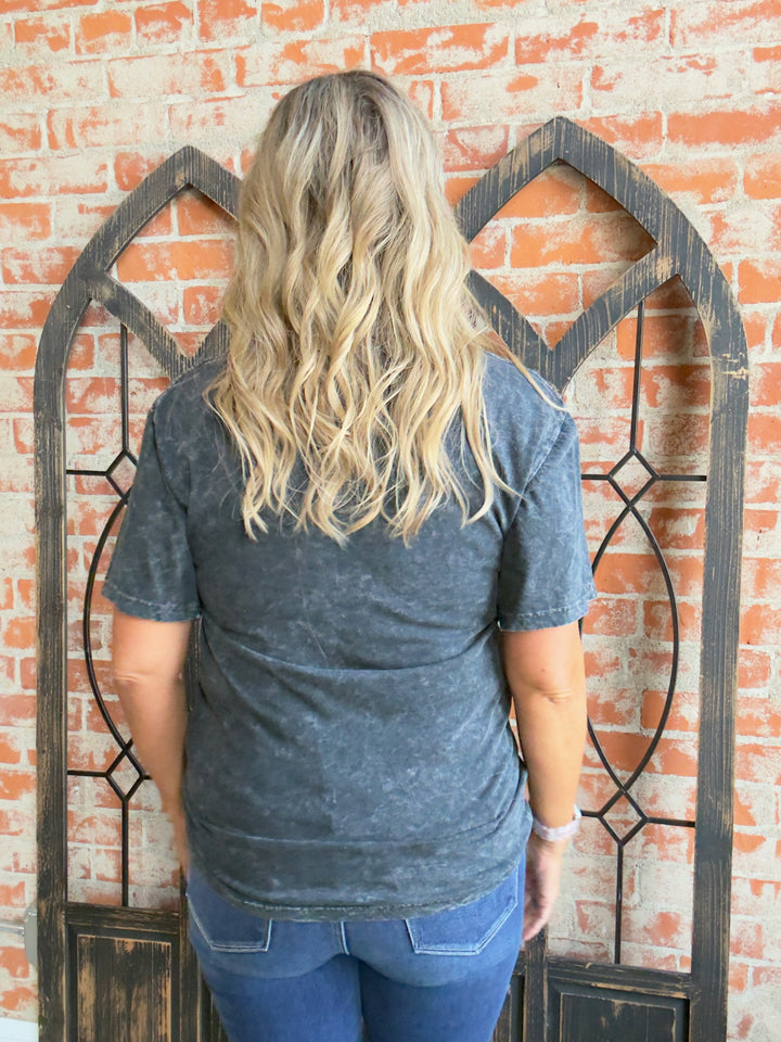 Vintage Rock & Roll Black Graphic Tee