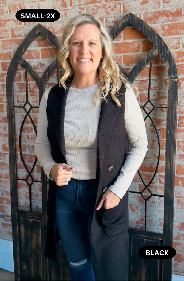 A Pleasant Surprise Sweater Vest-2 Colors