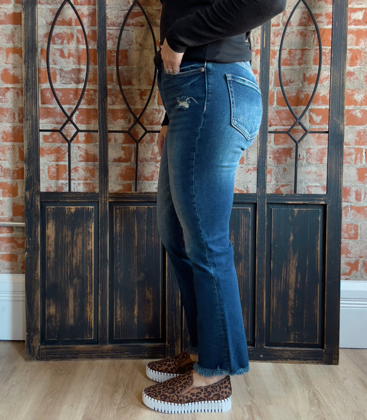Zenana Never Alone Cropped Kick Flare