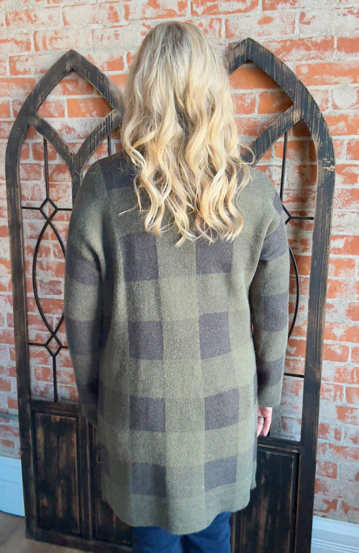 Look To You Plaid Cardigan