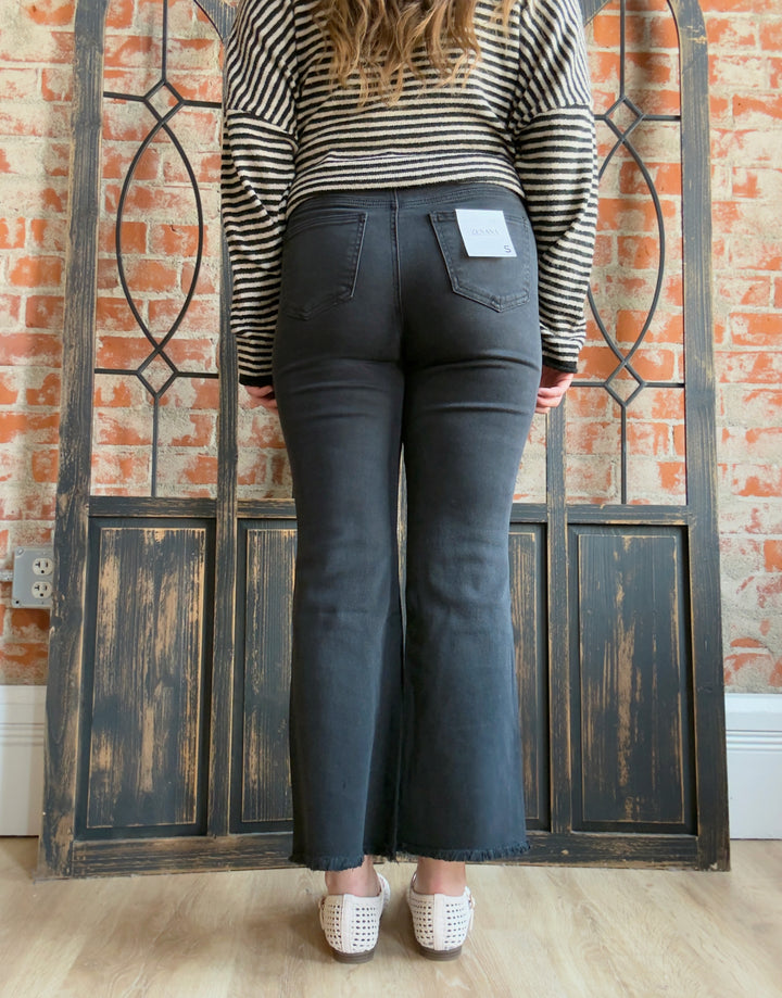 Zenana It's A Necessity Kick Flare- Black