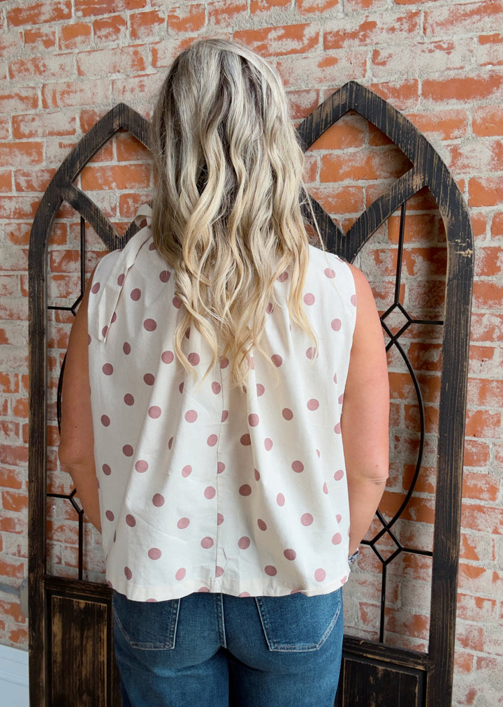 A Little Unexpected Polka Dot Tank