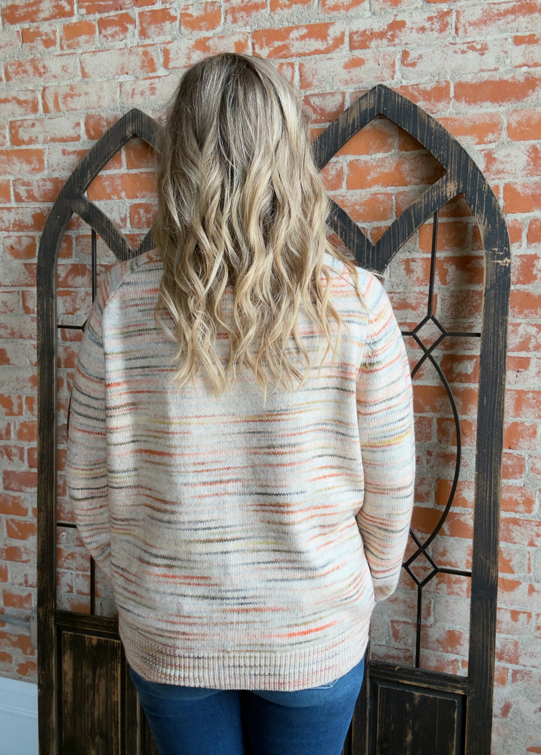 With The Wind Multi Stripe Sweater