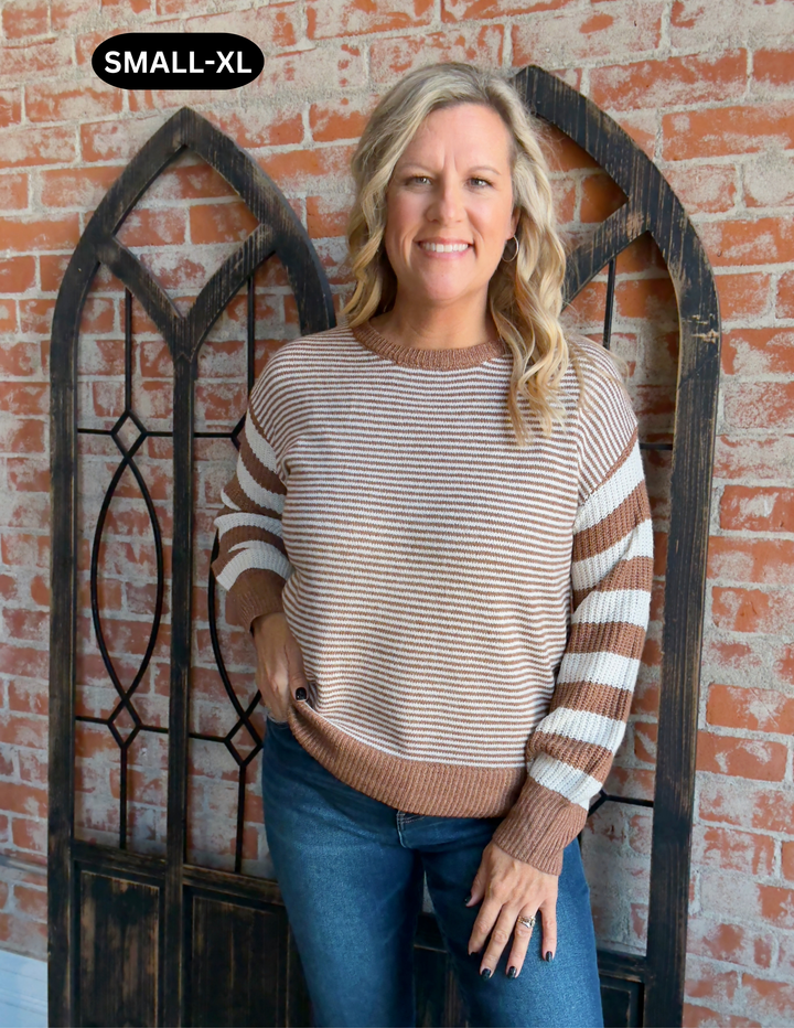 The Golden Hour Striped Sweater