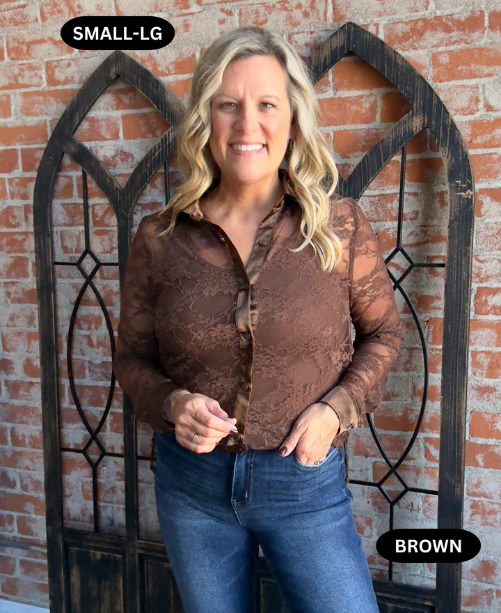 Romance Me Lace Blouse-2 Colors