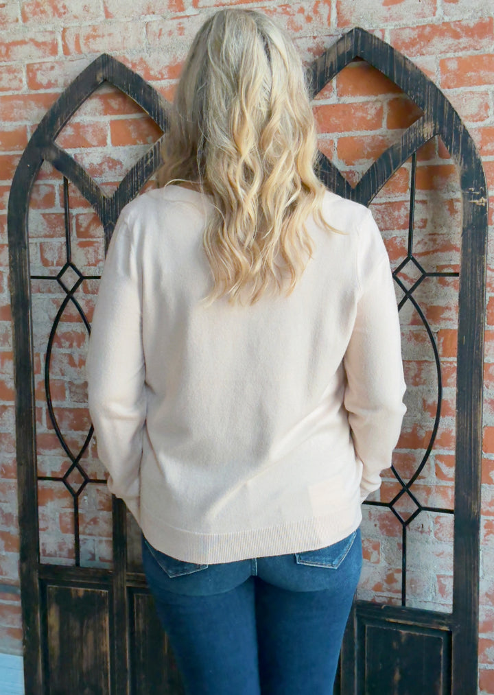 Wait For Me Almond Sweater