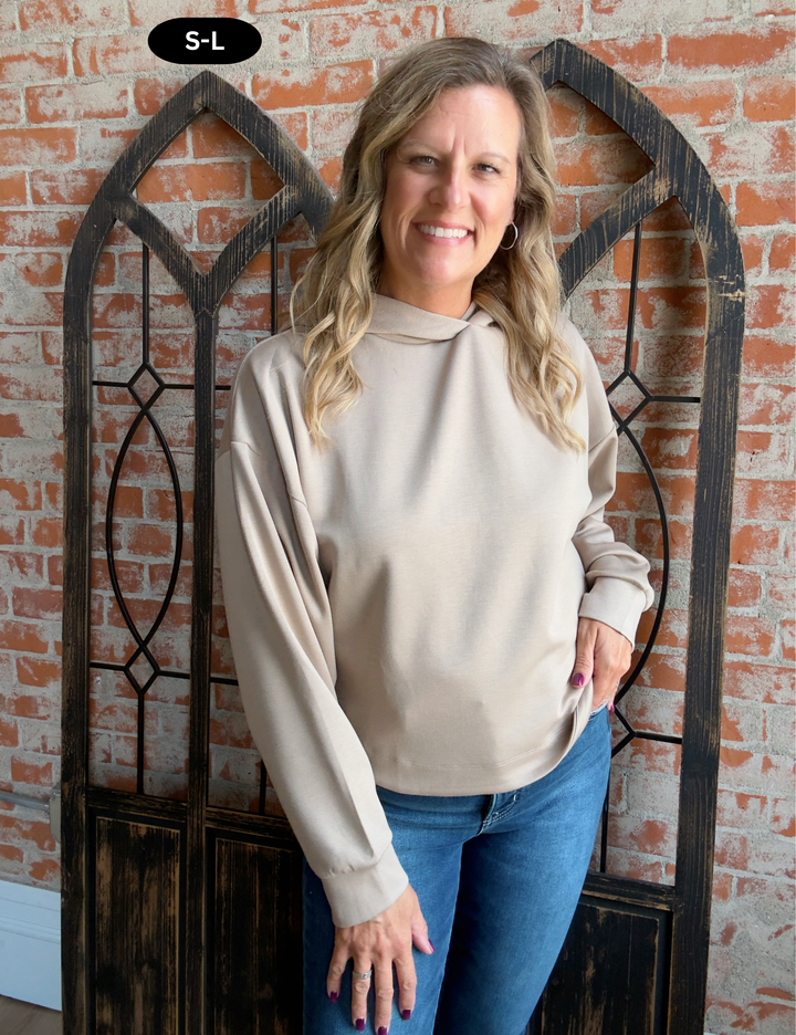 Come Right Back Scuba Hoodie-Mocha