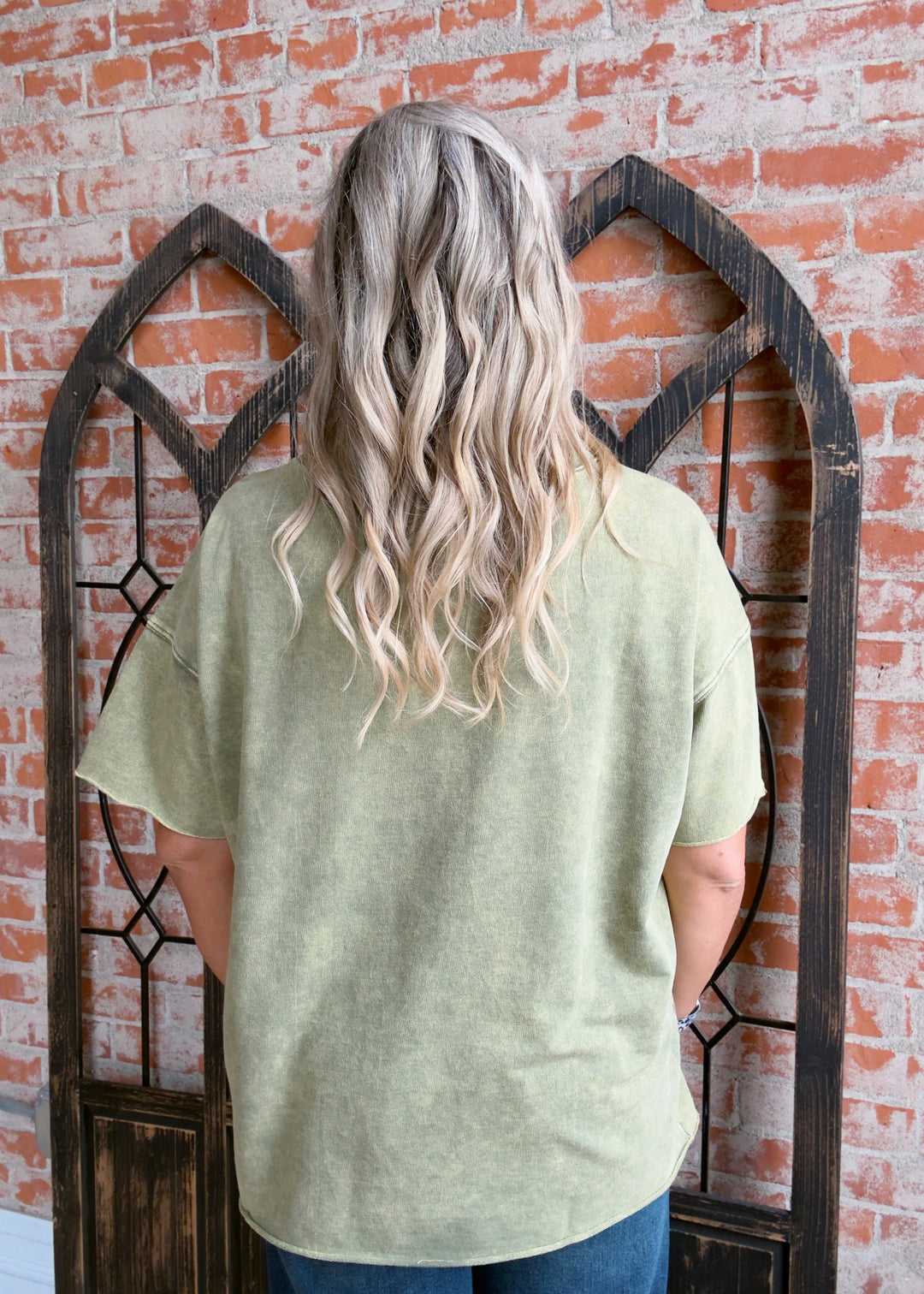 I'm Here For It French Terry Tee-Multiple Colors
