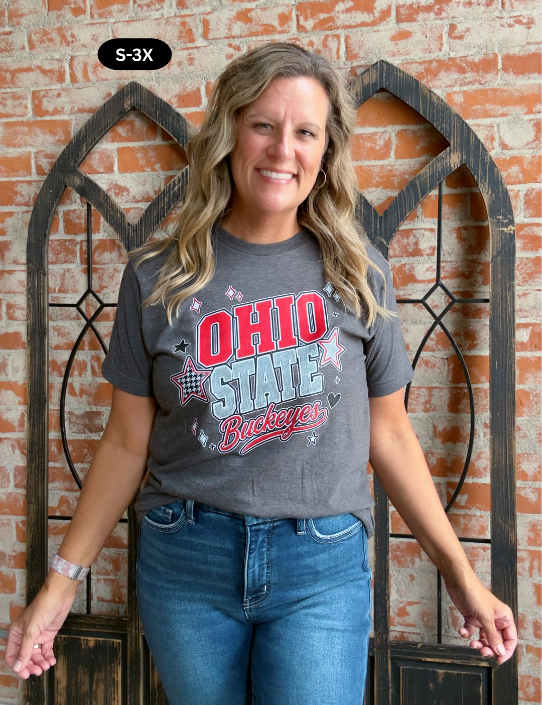 Charcoal OSU Buckeye Tee