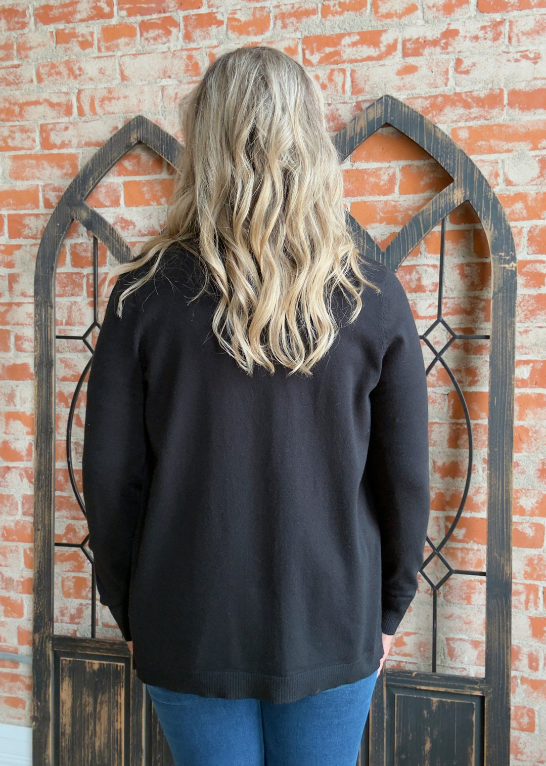 I See You Cardigan-Black
