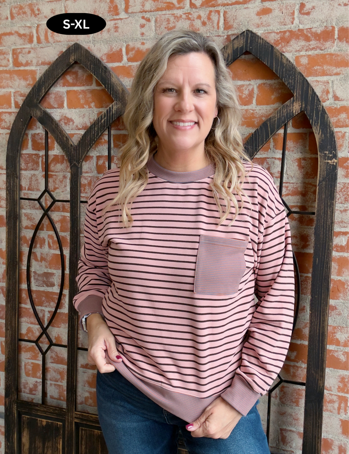 Keep It Prepared Striped Long Sleeve