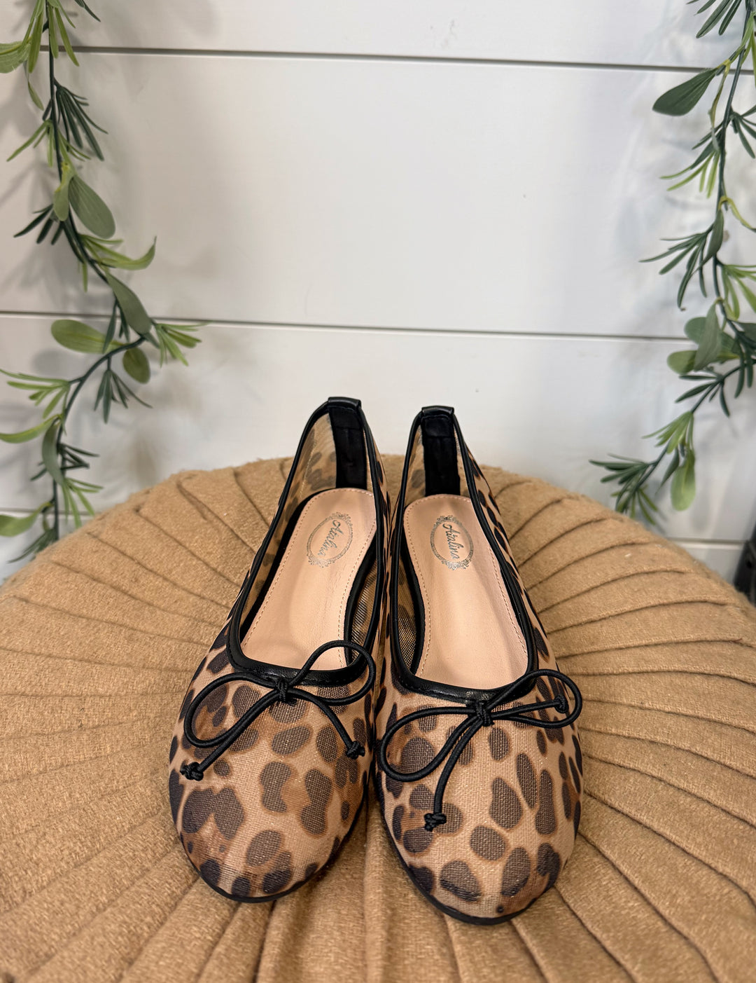Leopard Mary Jane Flats