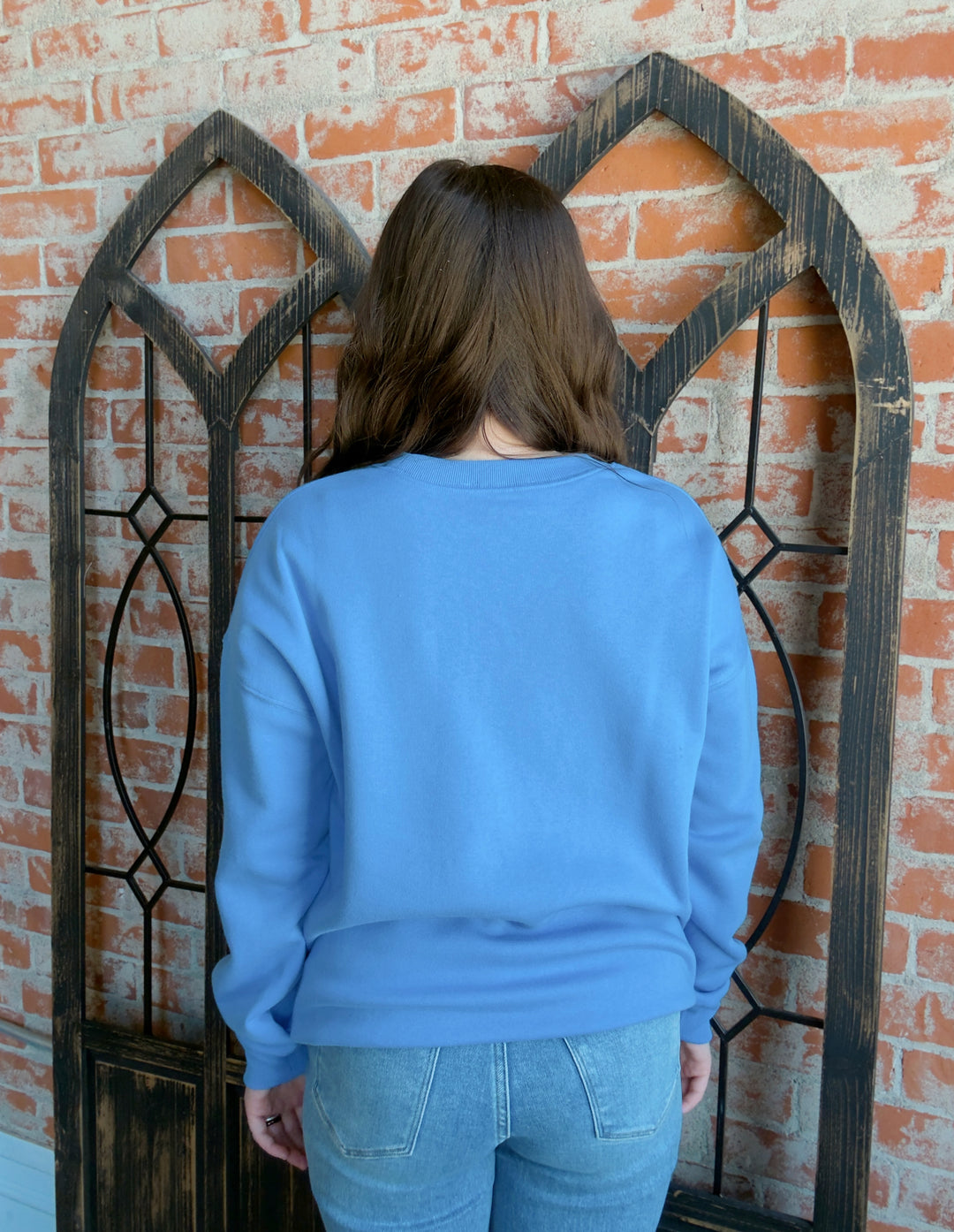 Cozy By The Campfire Crewneck-Blues