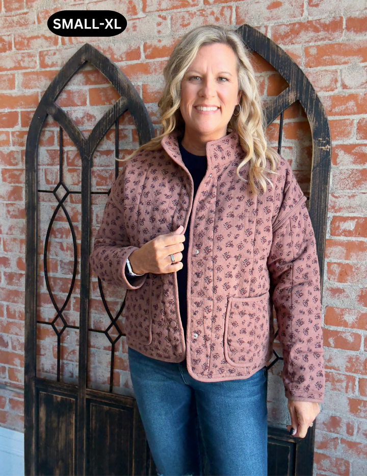 Pretty Girl Stride Floral Jacket
