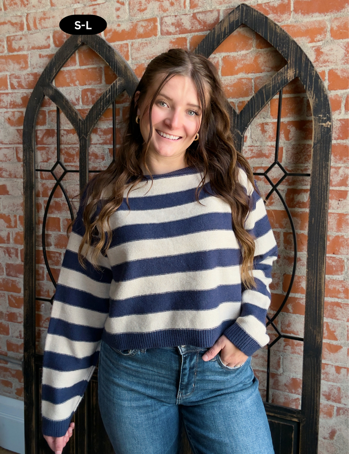Just Say It Striped Sweater