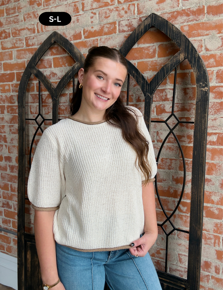 The Secret Trimmed Sweater