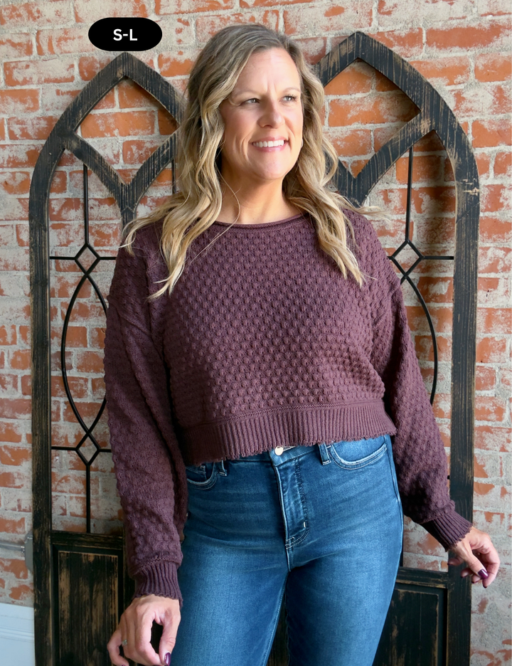 Beggin' Me Cropped Sweater