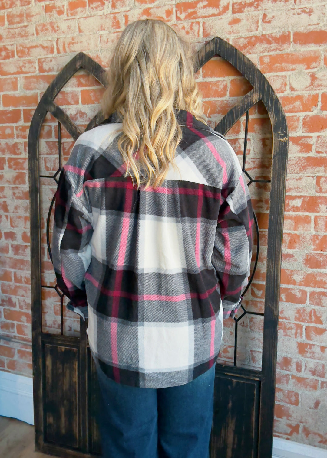 Keep It Cozy Fleece Shacket-Black
