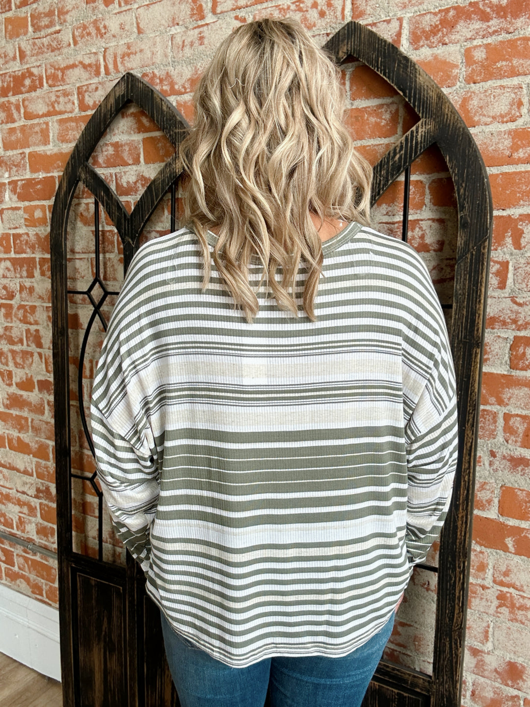 Easy For Me Striped Dolman