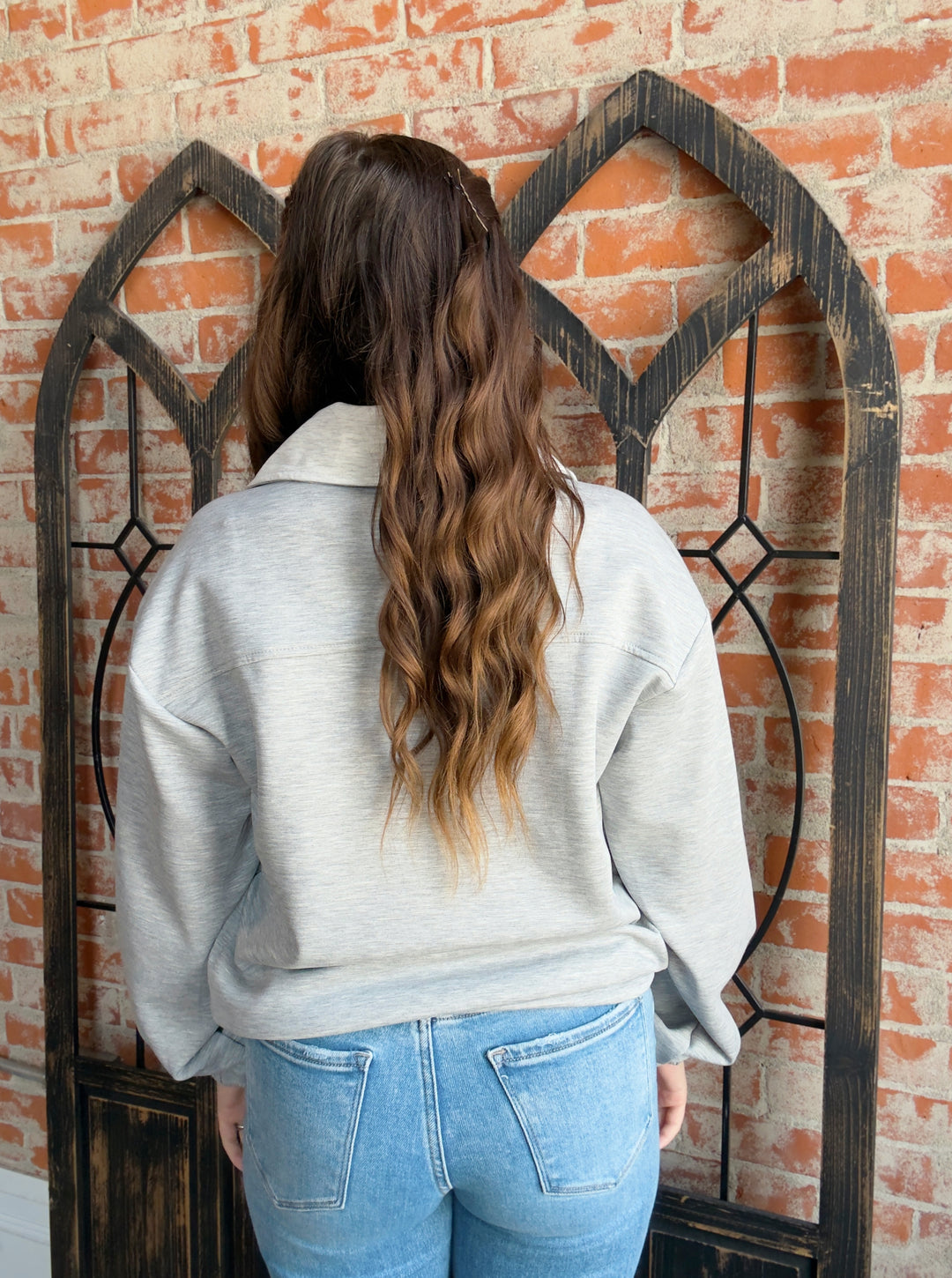 Elevated Lounging Collared Scuba-Grey