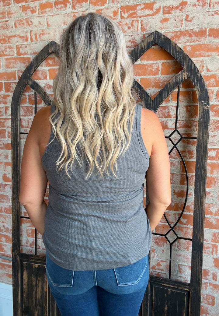 In The Knick Of Time Henley Tanks-2 Colors